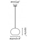 Lámpara colgante HAKA 250 mm de Faro Barcelona