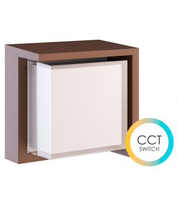 Aplique LED BLIS cuadrado CCT SWITCH 15W de Beneito Faure