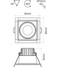 Downlight COMPAC 8W de Beneito Faure