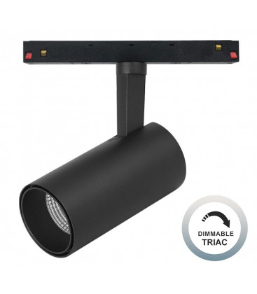 Foco de carril magnético MAGNETO 20W dimmable TRIAC de Mantra