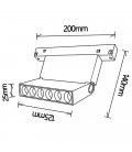 Foco de carril magnético MAGNETO 10W de Mantra