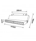 Foco lineal de carril magnético MAGNETO 10W de Mantra