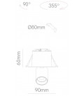 Proyector LED MINI OXO SQUARE 6W 9cm CCT SWITCH de Beneito Faure