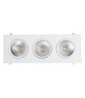 Downlight triple orientable OLLO LED 60W de Roblan