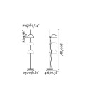 Lámpara de pie DOMINICA de Faro Barcelona