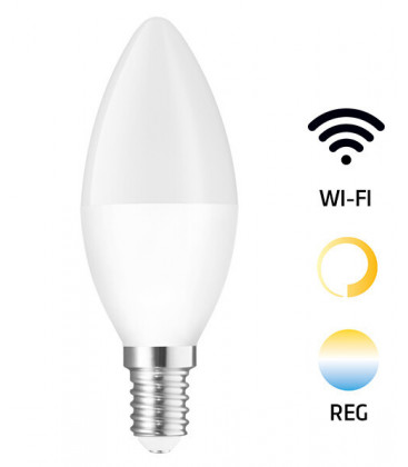 WOJ14413 LAMPARA VELA LED 5W E14 SMART REG SPECTRUM