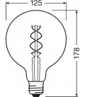 092136 LAMPARA GLOBO FIL ESPIRAL LED E27 5W 2000K