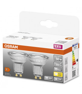 260252 2u LAMPARA PAR16 LED GU10 4,3W 2700K 36° STAR OSRAM