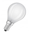 819399 3u LAMPARA ESFERICA FIL LED MATE E14 4W 2700K BASE OSRAM