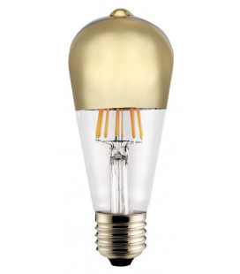 364-06-004 LAMPARA PERA FIL LED REFL ORO 8W E27