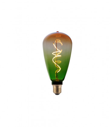 2601272-V LAMPARA EDISON FILAMENTO LED DECORATIVO E27 4W 1800K 216Lm VERDE NARANJA EB