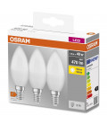 429680 3u LAMPARA VELA LED 4,9W E14 4000K BASE OSRAM