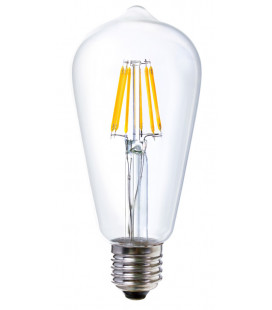 09365 LAMPARA EDISON FIL LED E24 6W 3000K ST64 LEDESMA