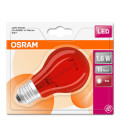 433946 LAMPARA STANDARD LED ROJA E27 2,5W STAR DECOR OSRAM