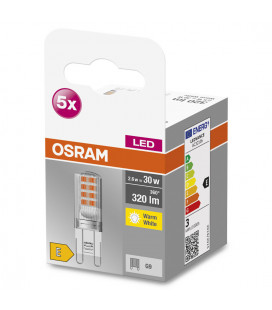 758063 5u LAMPARA LED G9 2,6W 2700K BASE OSRAM