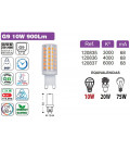 120832 BOMBILLA LED G9 7W 3000K 1000LM B&B