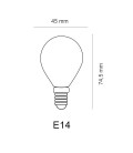 CSF14-4-40 LAMPARA ESF LED CRISTAL 4W E14 4000K