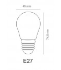 CSF27-4-40 LAMPARA ESF LED CRISTAL 4W E27 4000K