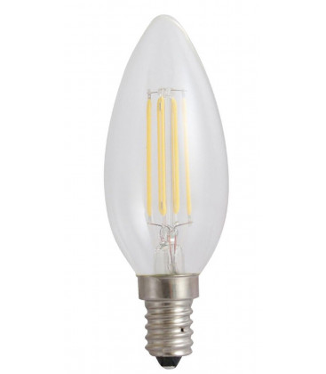 WOJ+14388 LAMPARA VELA LED CRISTAL 6W E14 4000K SPECTRUM