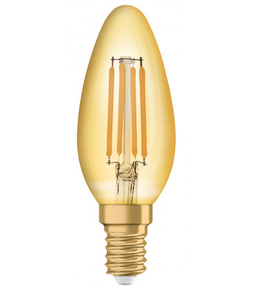 091476 LAMPARA VELA FILAMENTO LED E14 4W 2400K VINTAGE 1906 OSRAM