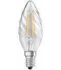 434202 LAMPARA VELA RIZADA FIL LED E14 4W 2700K RETROFIT OSRAM