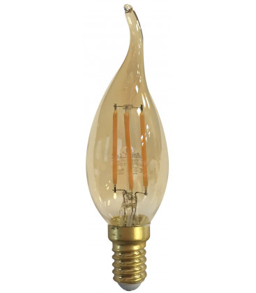 2601984 LAMPARA VELA PUNTA FILAMENTO LED GOLD 4W