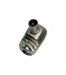 437401 BL CONECTOR ACODADO TV BLINDADO EASYF MACHO