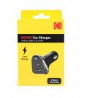 30427570 CARGADOR DE COCHE 2 PUERTOS USB + USB-C KODAK