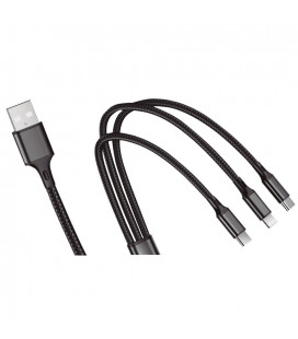105515005 CABLE USB MACHO A MULTICARGA VARIAS CONEXIONES GSC