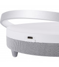 03864 ALTAVOZ CON CARGADOR INALAMBRICO CON LUZ 10W IP20 4000K 150Lm BLANCO SATURN STRÜHM