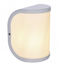 32128W APLIQUE EXTERIOR 1XE27 60W ALUMINIO BLANCO IP44 SEGGA GLOBO