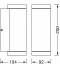 554573 APLIQUE EXTERIOR NEGRO GU10 IP44 ENDURA BEAM UPDOWN LEDVANCE