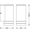 554511 APLIQUE EXTERIOR NEGRO GU10 IP44 ENDURA BEAM GAP LEDVANCE