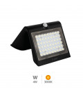 200210012 APLIQUE SOLAR LED LUKULU NEGRO CON SENSOR MOV 4W IP65 4000K GSC