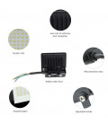 SLI029048NW_PW PROYECTOR LED C/SENSOR NEGRO 10W 4000K