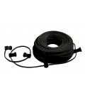 0900200 50mt MANGUERA PLANA FLEXIBLE NEGRA 2x2,5mm2