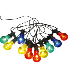 3400S GUIRNALDA LUCES DE CADENA BOMBILLA NIRVANA COLORES 7,5m IP44