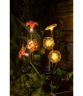 G4450 ESTACA 3 FLORES LED DECORATIVO SOLAR GALIX