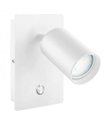 2076002 APLIQUE LED DE PARED BLANCO C/INTERRUPTOR GU10