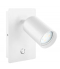 2076002 APLIQUE LED DE PARED BLANCO C/INTERRUPTOR GU10