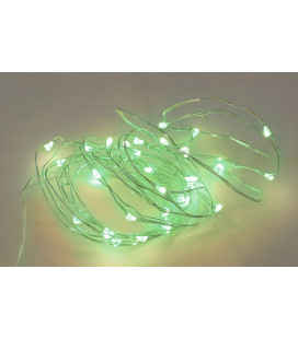 5204404 GUIRNALDA ALAMBRE LED VERDE 2M PILAS