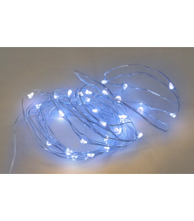 204805003 GUIRNALDA ALAMBRE LED AZUL 2MT PILAS