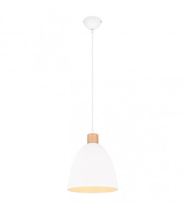 R30681031 LAMPARA COLGANTE 1xE27 IP20 150cm BLANCO JAGGER TRIO