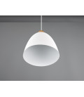 R30681031 LAMPARA COLGANTE 1xE27 IP20 150cm BLANCO JAGGER TRIO