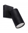 03763 APLIQUE PARED GU10 35W IP20 Ø75 NEGRO MANAM STRÜHM