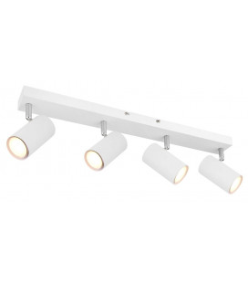 57911-4W REGLETA METAL BLANCO 4XGU10 25W ROBBY GLOBO