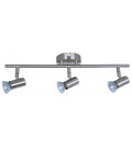 10142 REGLETA ORIENTABLE PLAIN 3 FOCOS GU10 NIQUEL LEDESMA