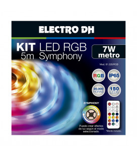 81.028/RGB 5m TIRA LED RGB 7W/m 5V IP65 ELECTRO DH