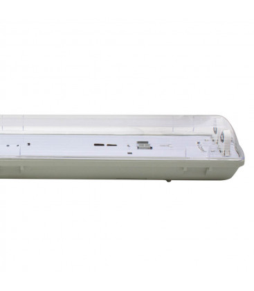 203200018 PANTALLA ESTANCA PARA 2 TUBOS LED T8 120cm GSC