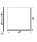 601314 PANEL LED SUPERFICIE 36W 4000K 60x60cm.